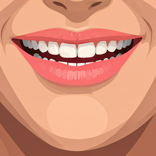 Close up of a healthy smile