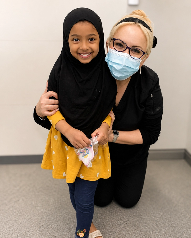 Smiling patient after consultation